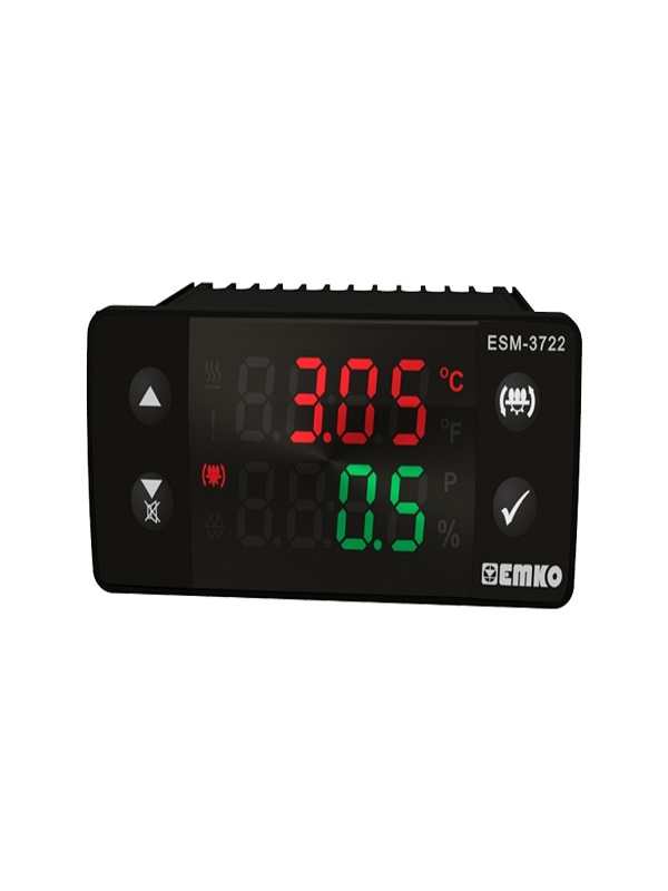 Emko-3722 Ssr Çıkışlı Kuluçka Kontrol Cihazı Isı Ve Nem Sensörlü Isı+Nem+Çevirme Full Kontrol - 1